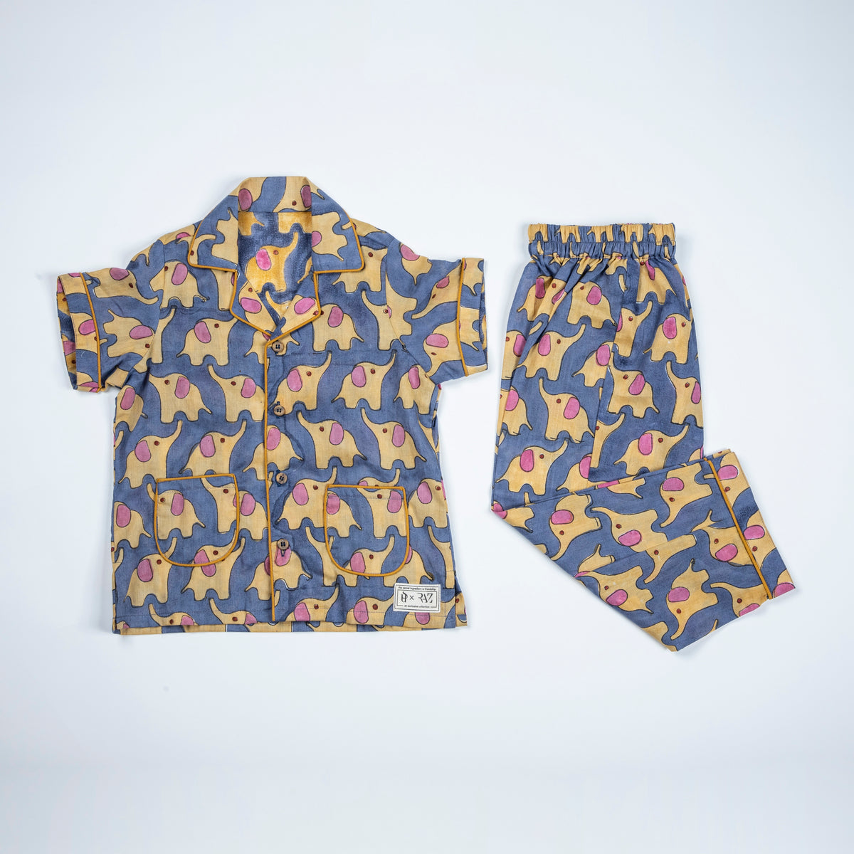 Midnight Elephant Pajama Set – Unlocked Studio - Main Image