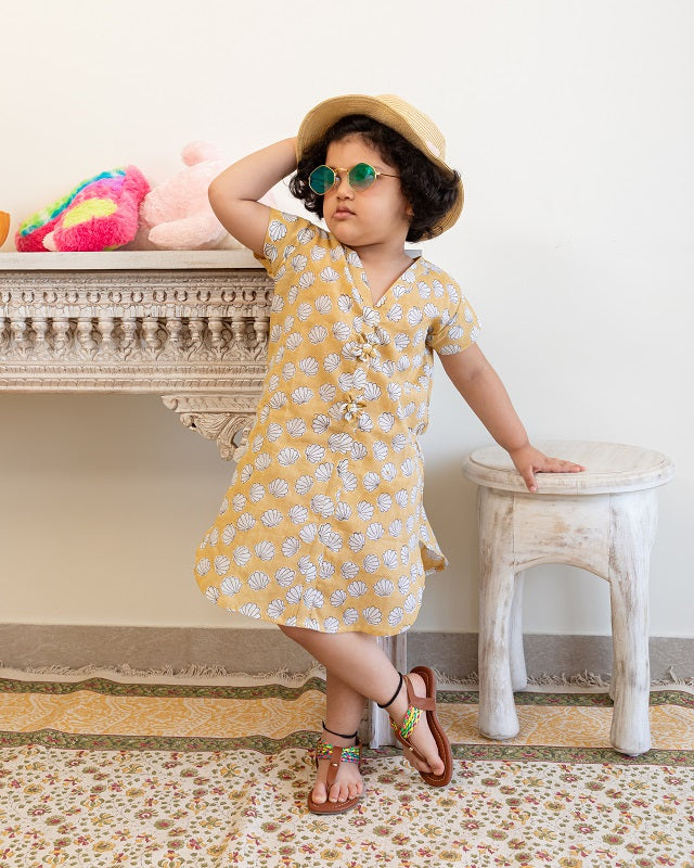 Customized Shell Tunic Dress For Kids - Main Image