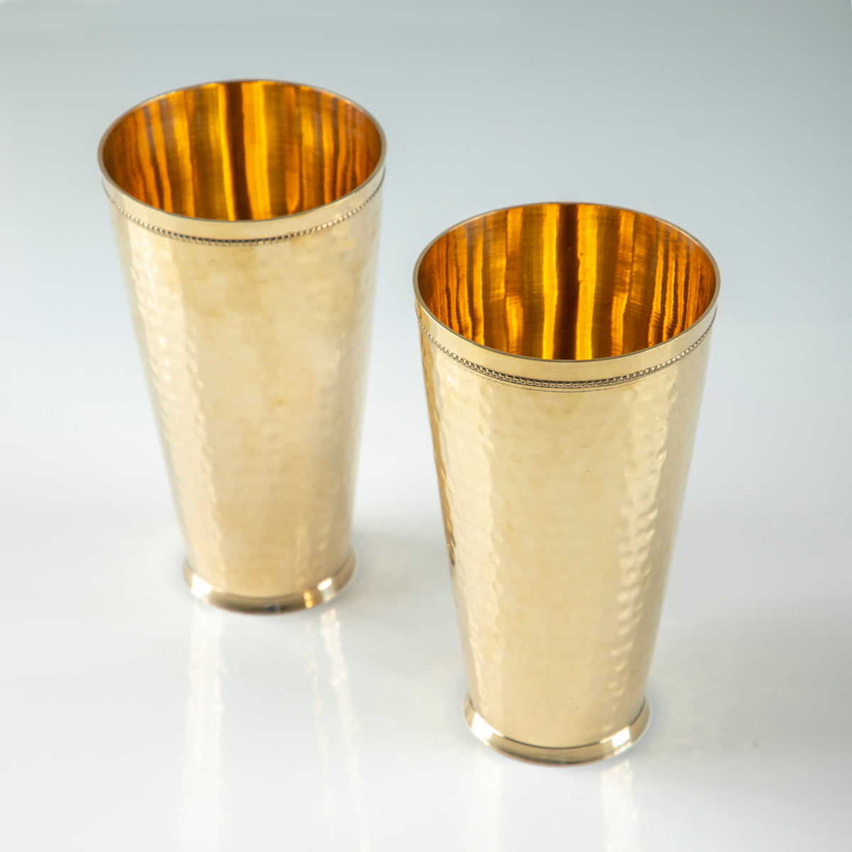 Brass Hand Hammered Tumblers