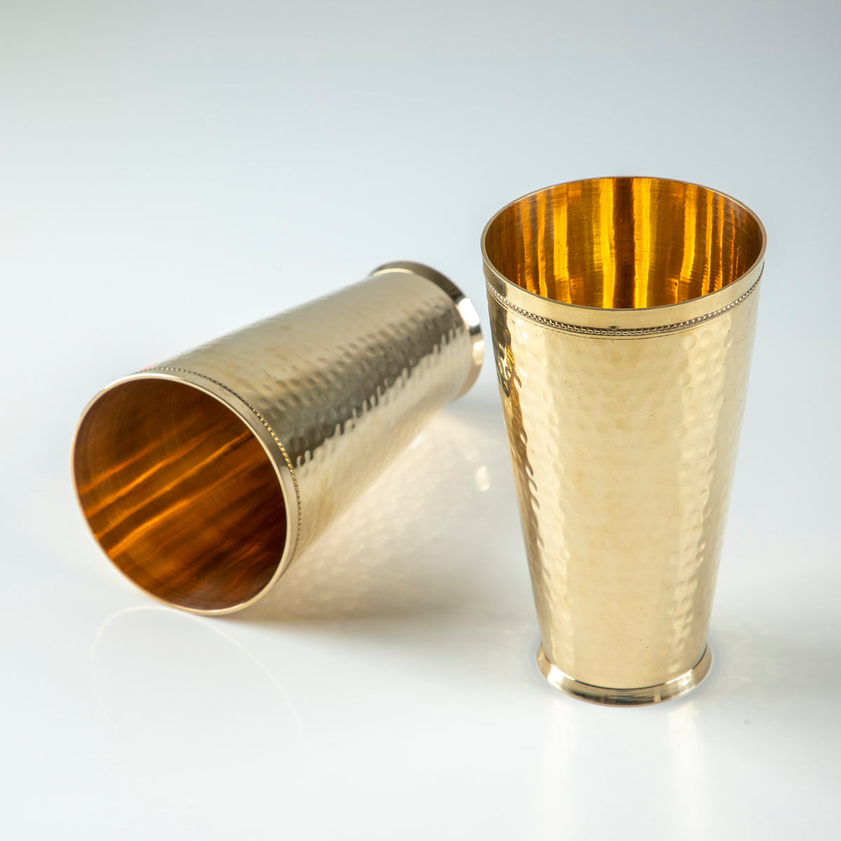Brass Hand Hammered Tumblers