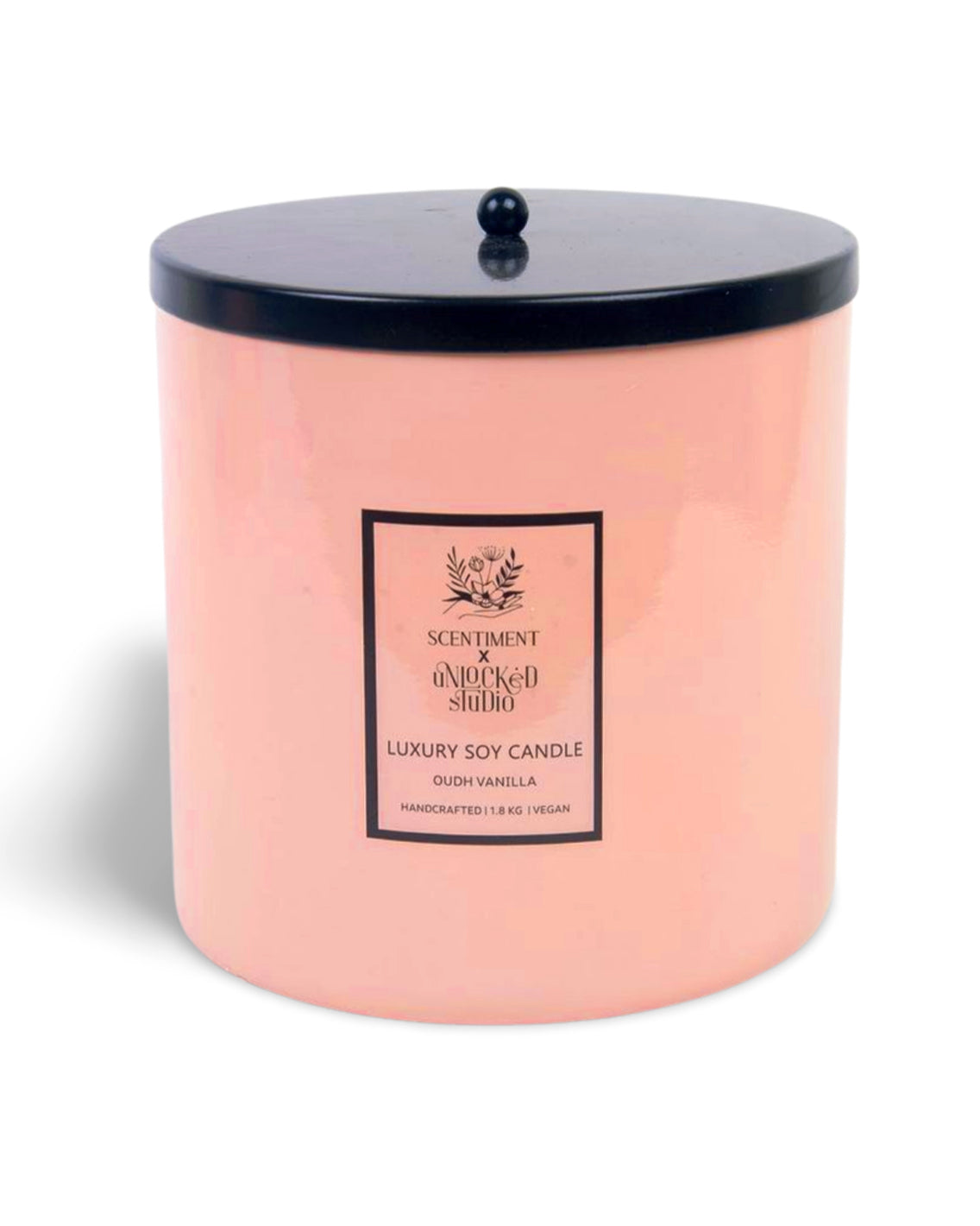 Soy Wax Large Candle- Oud & Vanilla