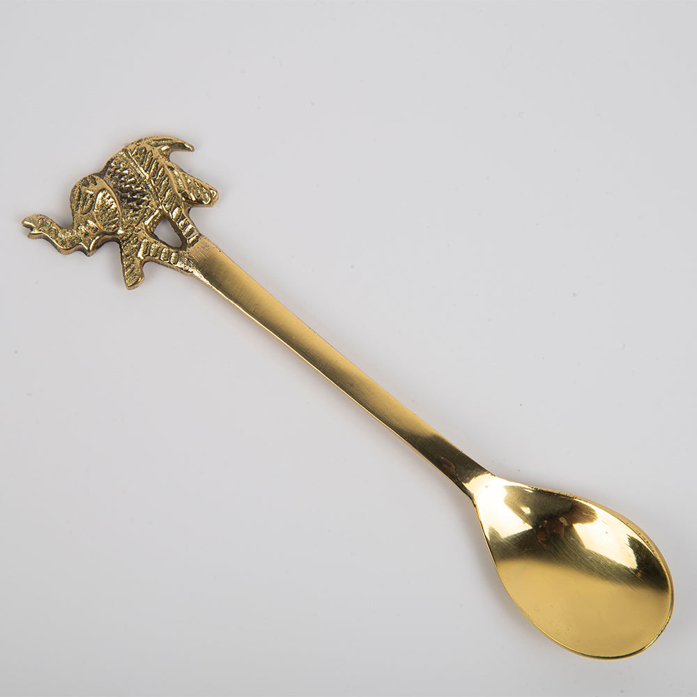 Brass Tea / Dessert spoons (Elephant)