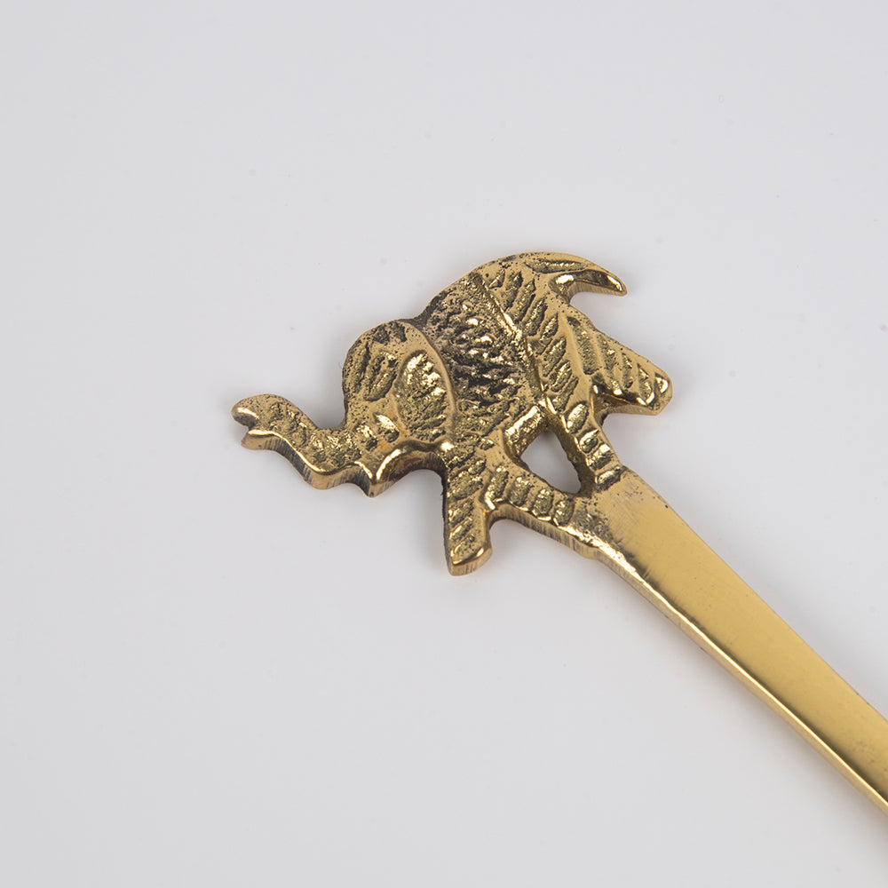 Brass Tea / Dessert spoons (Elephant)