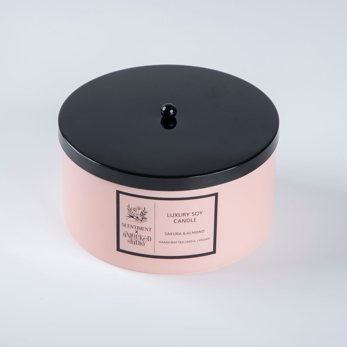 Soy Wax Medium Candle - Sakura & Almond