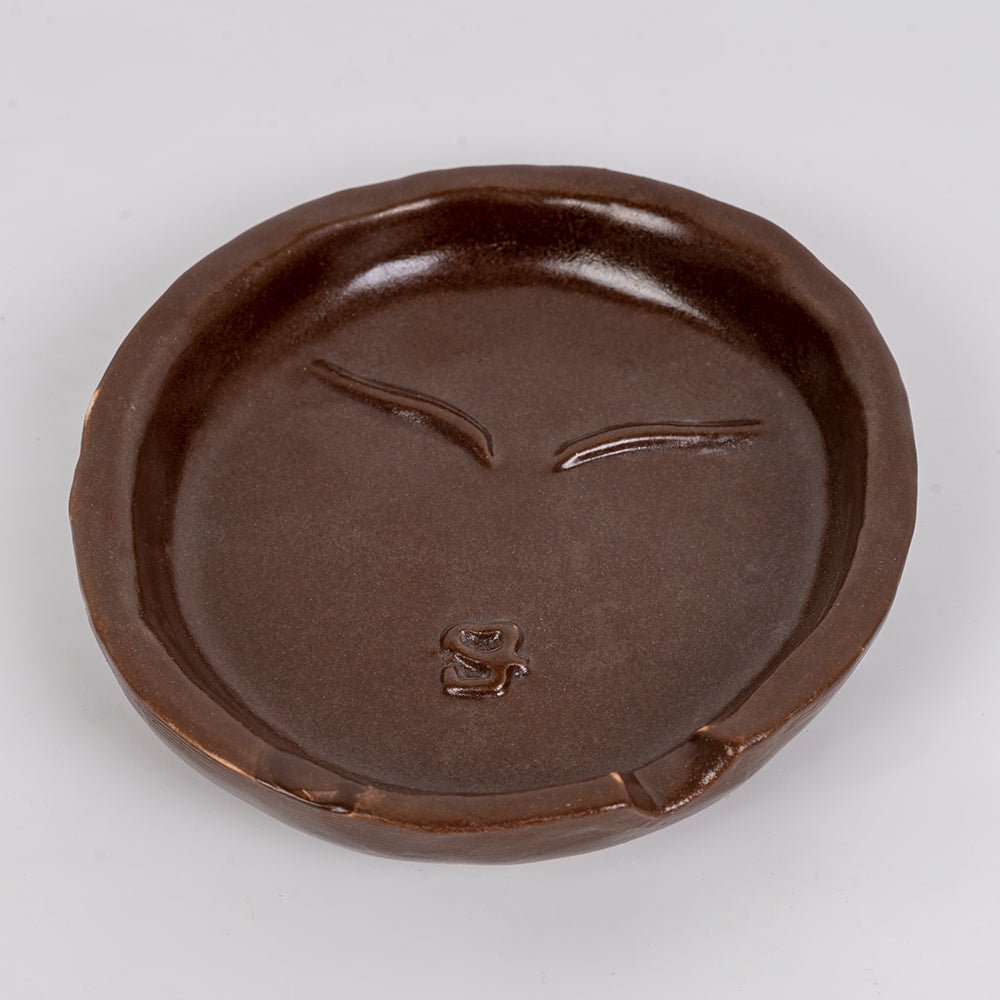 The Sage Ceramic Ash Tray- Brown