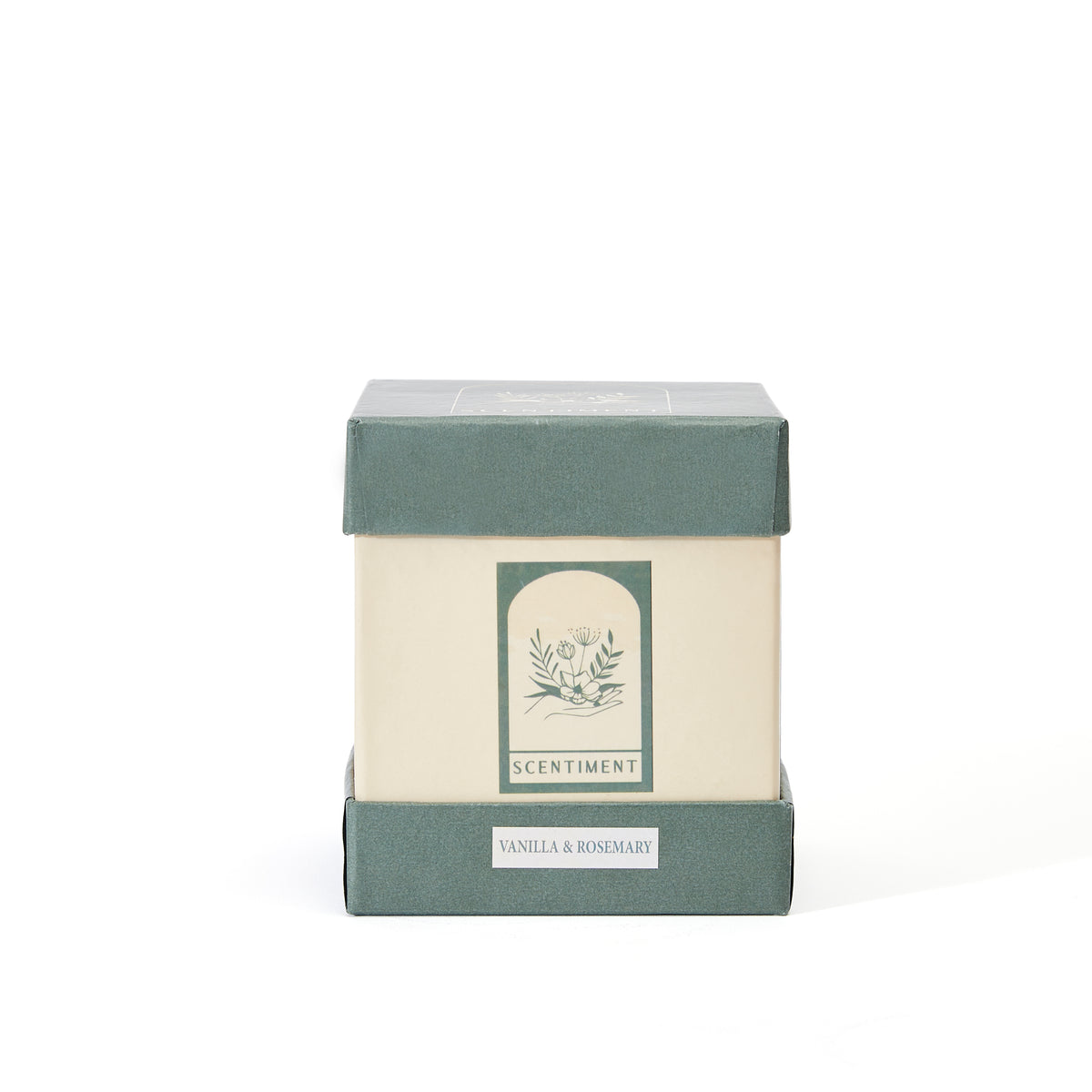 Luxury Soy Candle - Vanilla & Rosemary Fragrance