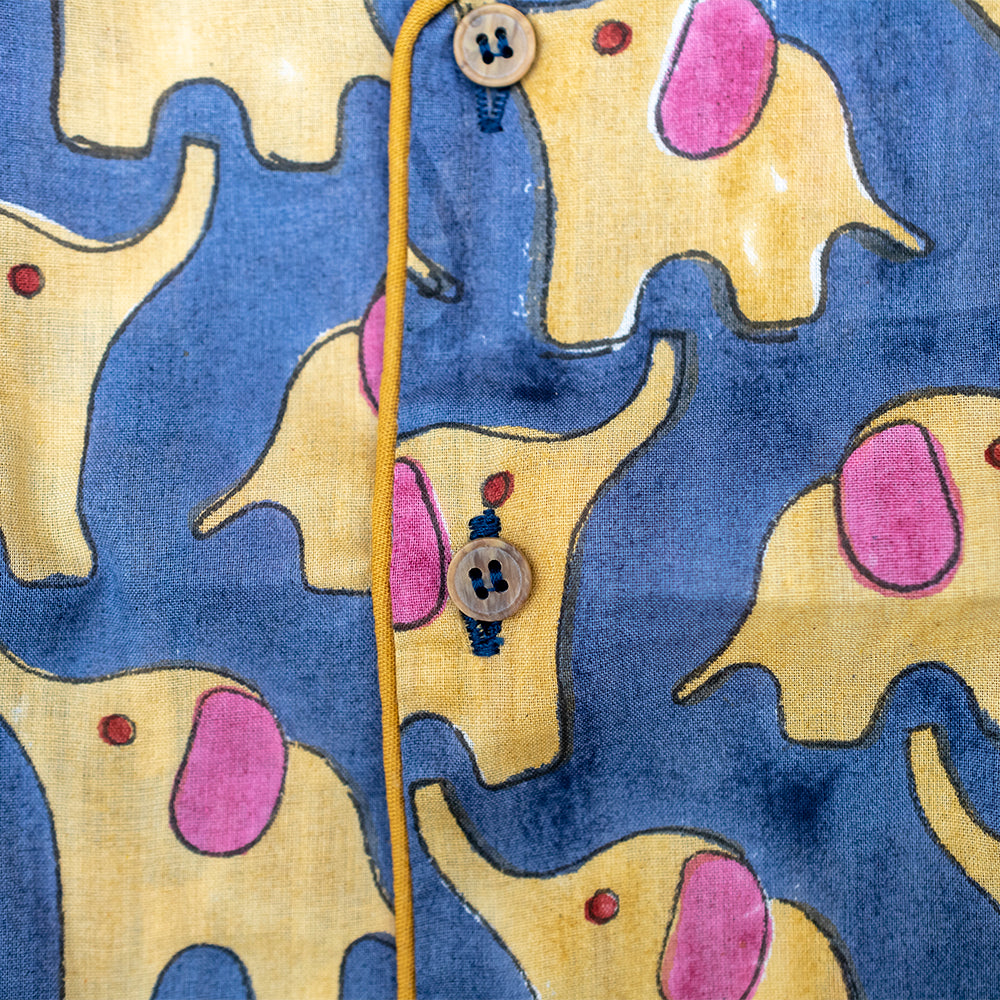 Midnight Elephant Pajama Set