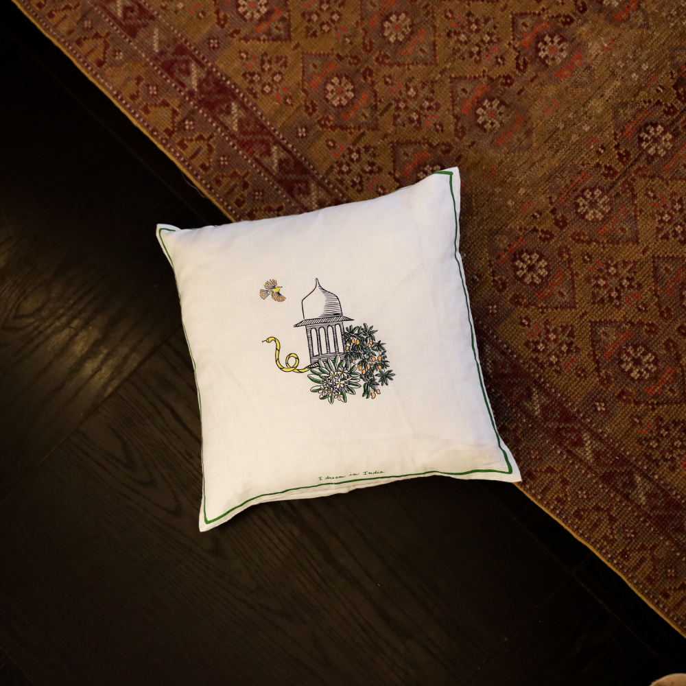 Wild Indian Garden Cushion Cover