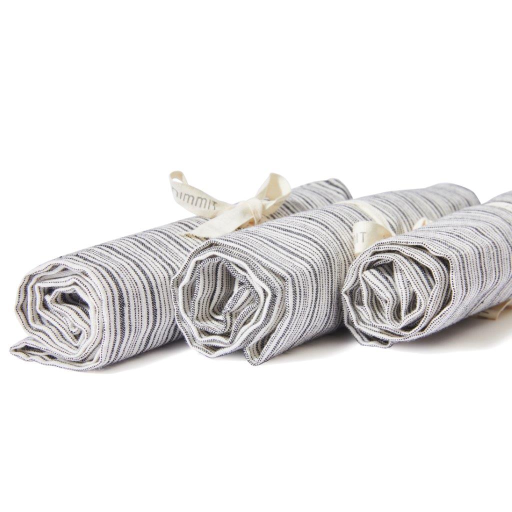 Stripe Printed Tea Towels (Set Of 3)